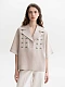 Gray linen casual shirt Bessarabiya [0]