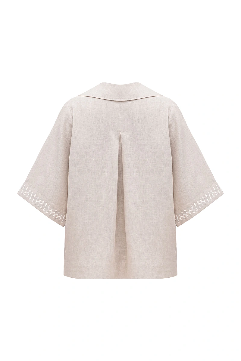 Linen casual shirt Bessarabiya Light — Gray