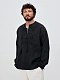 Men's shirt with black embroidery in the tone of "Vavylon XX"