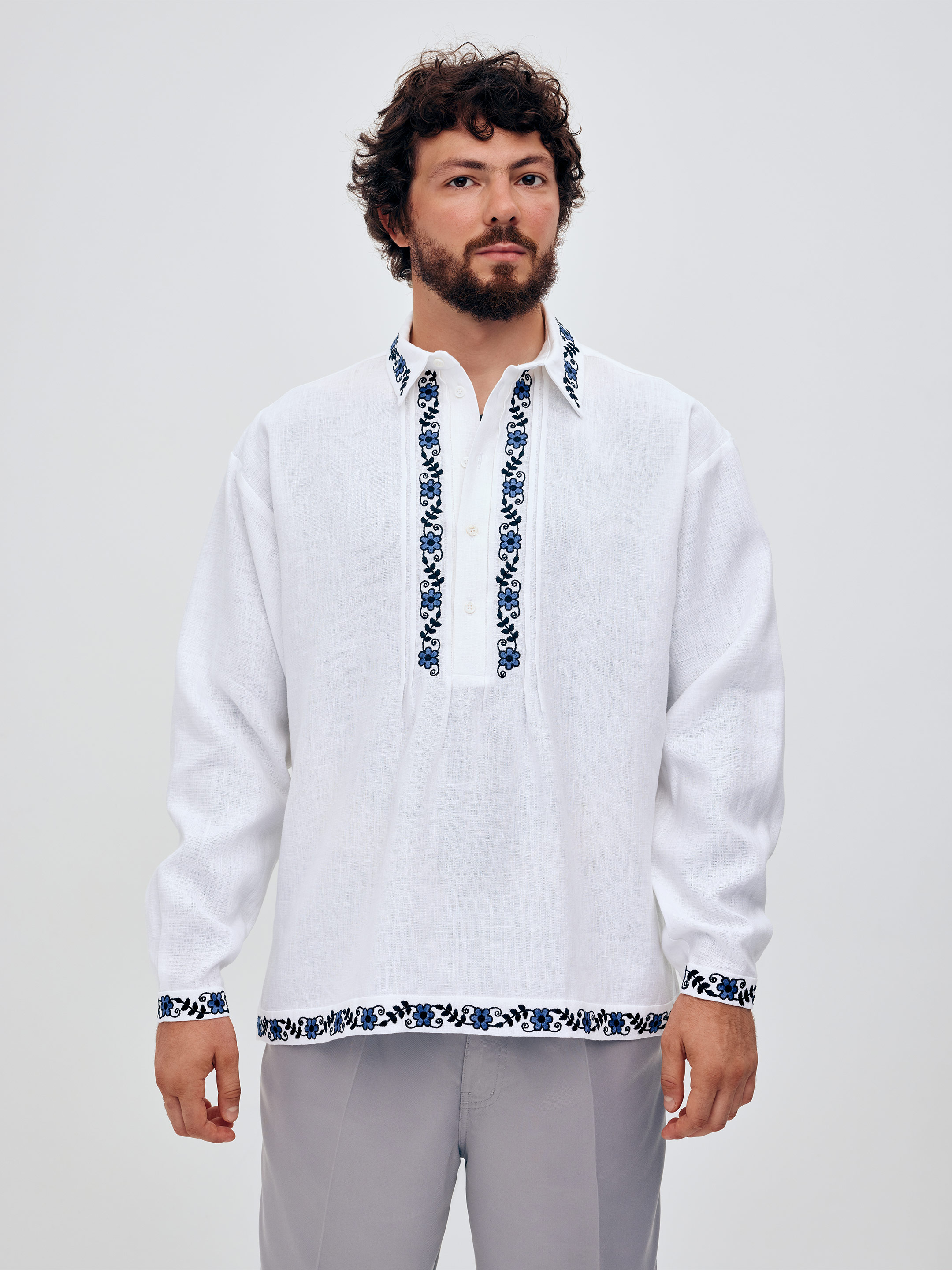 Men's shirt with removable ribbon "Ivasyk" Buy