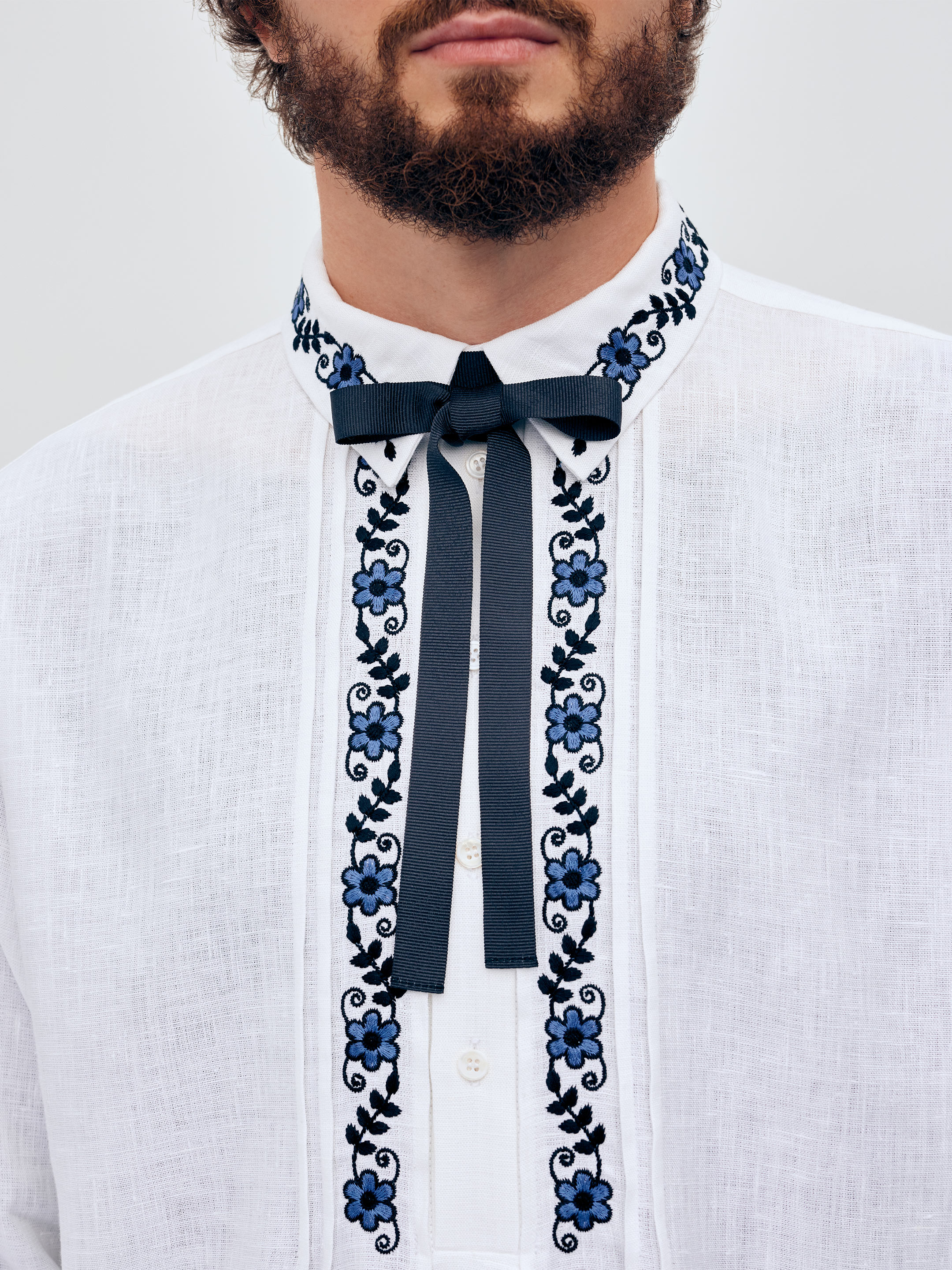 Men's shirt with removable ribbon "Ivasyk" ціна