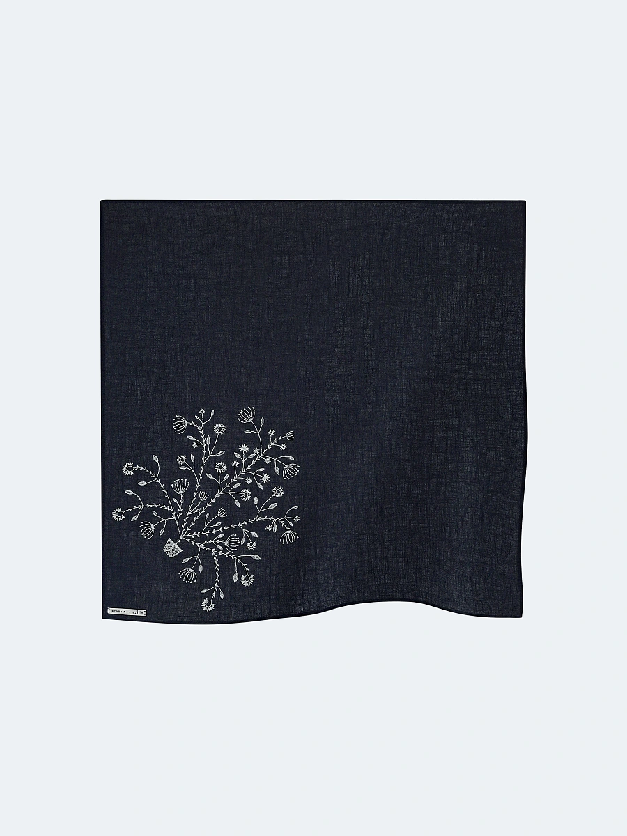 White bandana "Derevo zhyttia" — Blue