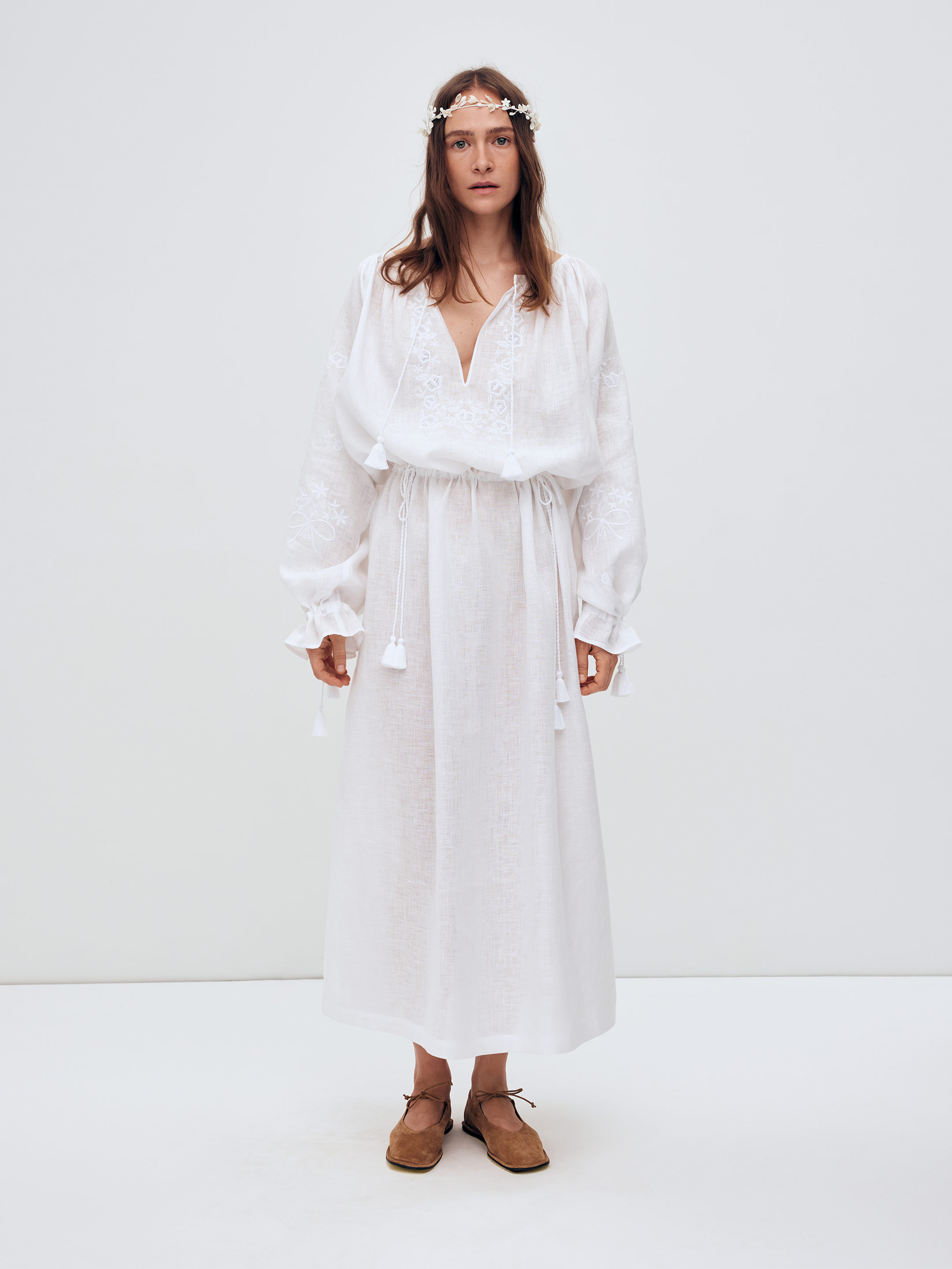 Dress with a loose cut "Lisova Mavka" in Ukraine