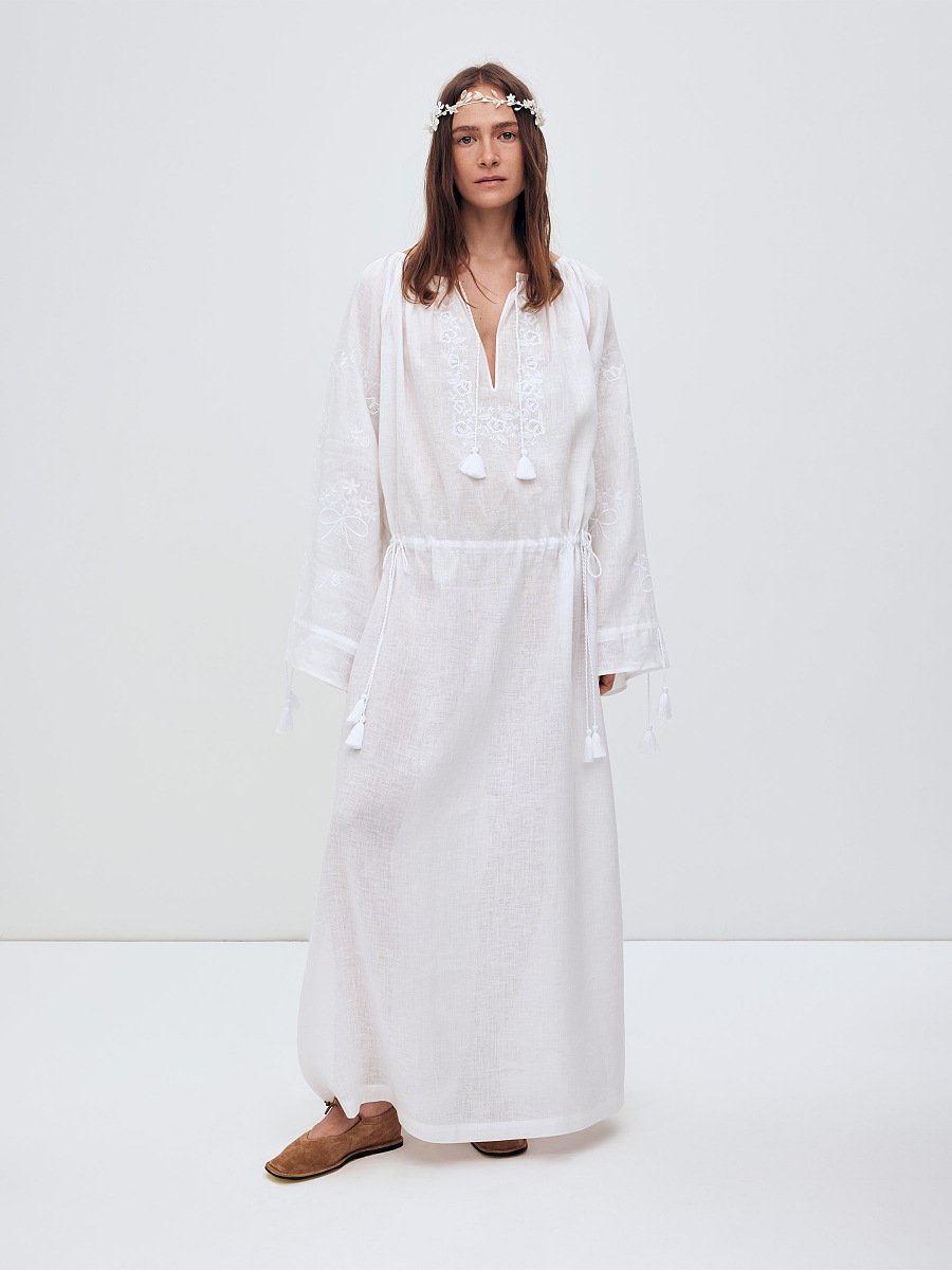 Dress with a loose cut "Lisova Mavka" [0]