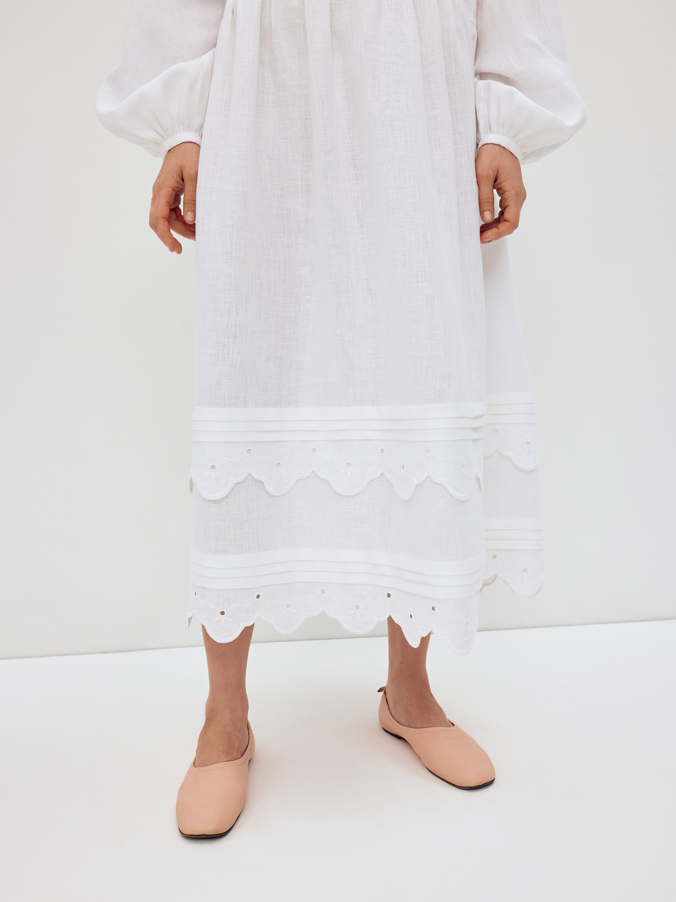 Long embroidered dress with fastening "Vinok" photo