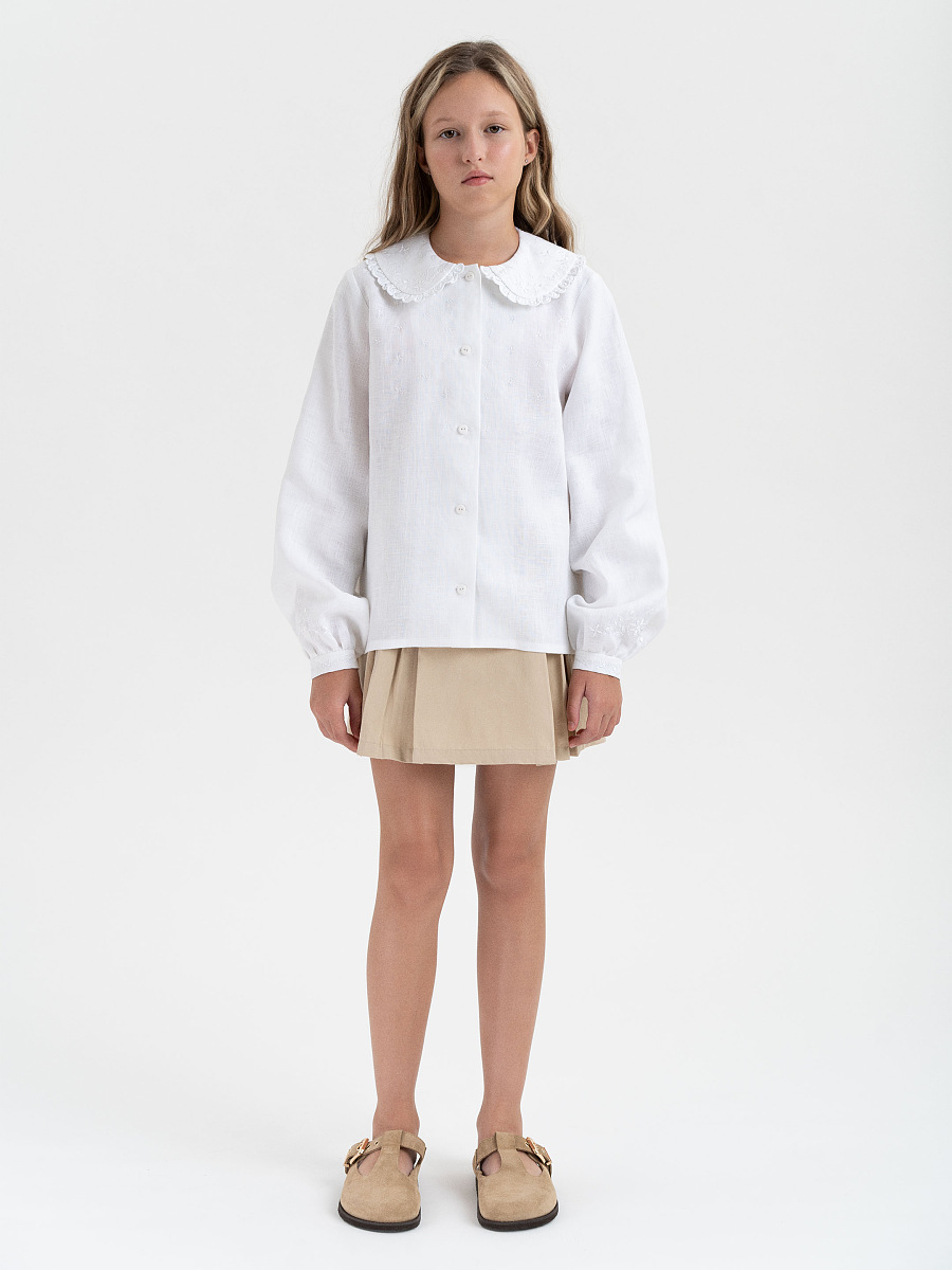 Embroidered shirt for girls "Lea" [0]
