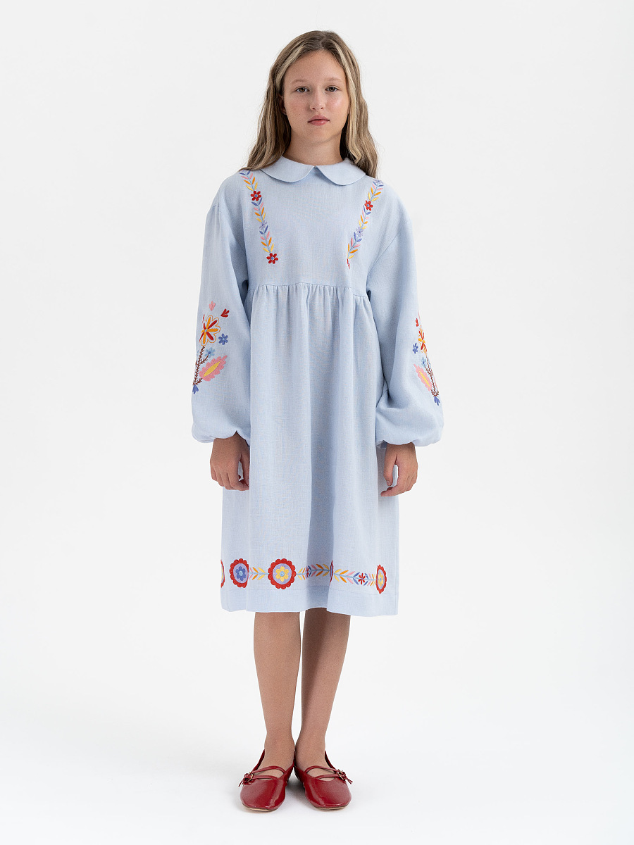 Children's dress with embroidery "Kvitna" [0]