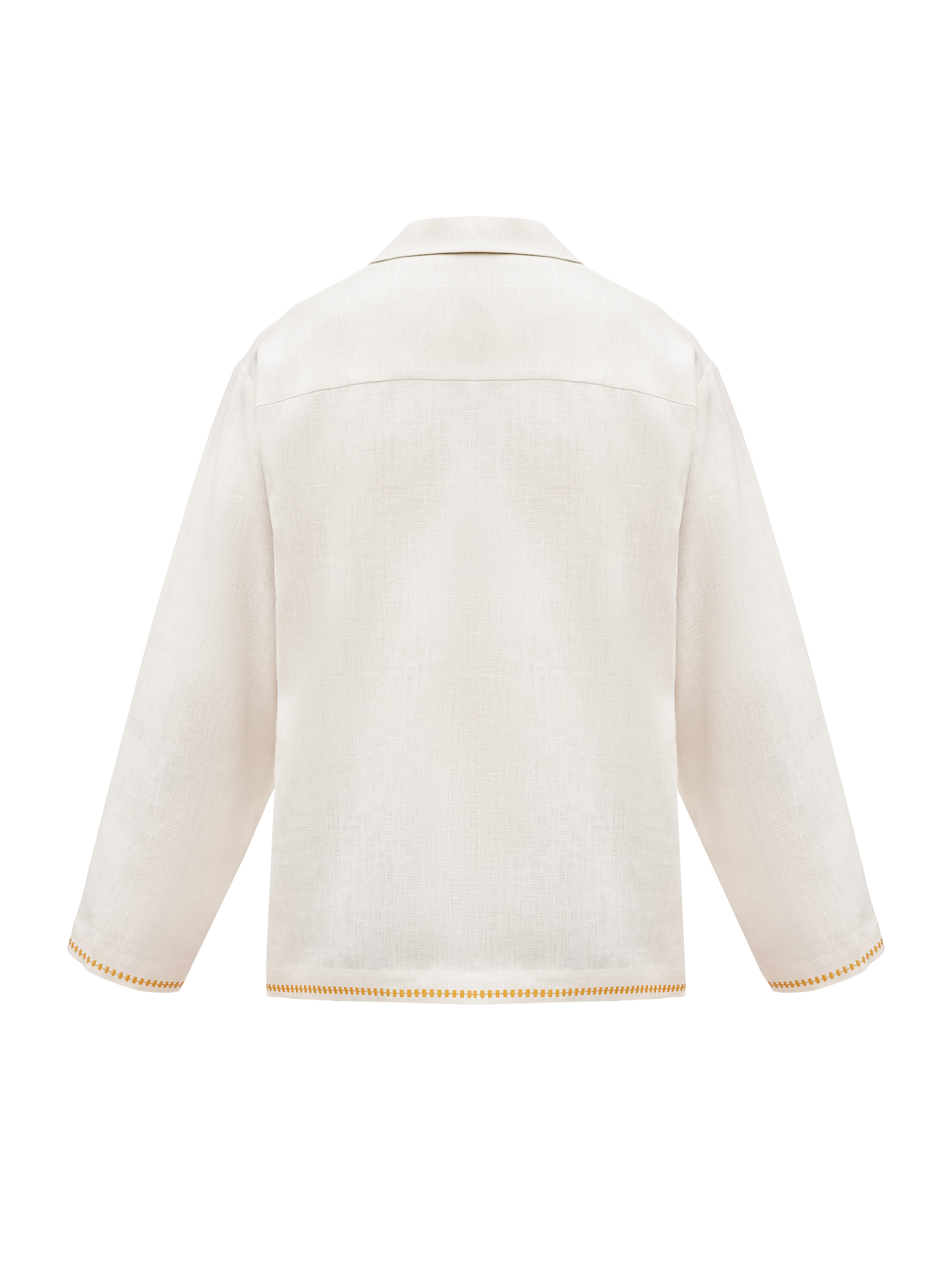 Light shirt with colored embroidery "Hlid" fitting