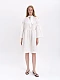 Embroidered dress with ribbon collar "Irys" [0]