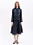 Linen embroidered jacket of dark blue color «Adoxa»