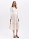 Milk colored linen embroidered skirt «Adoxa» [0]