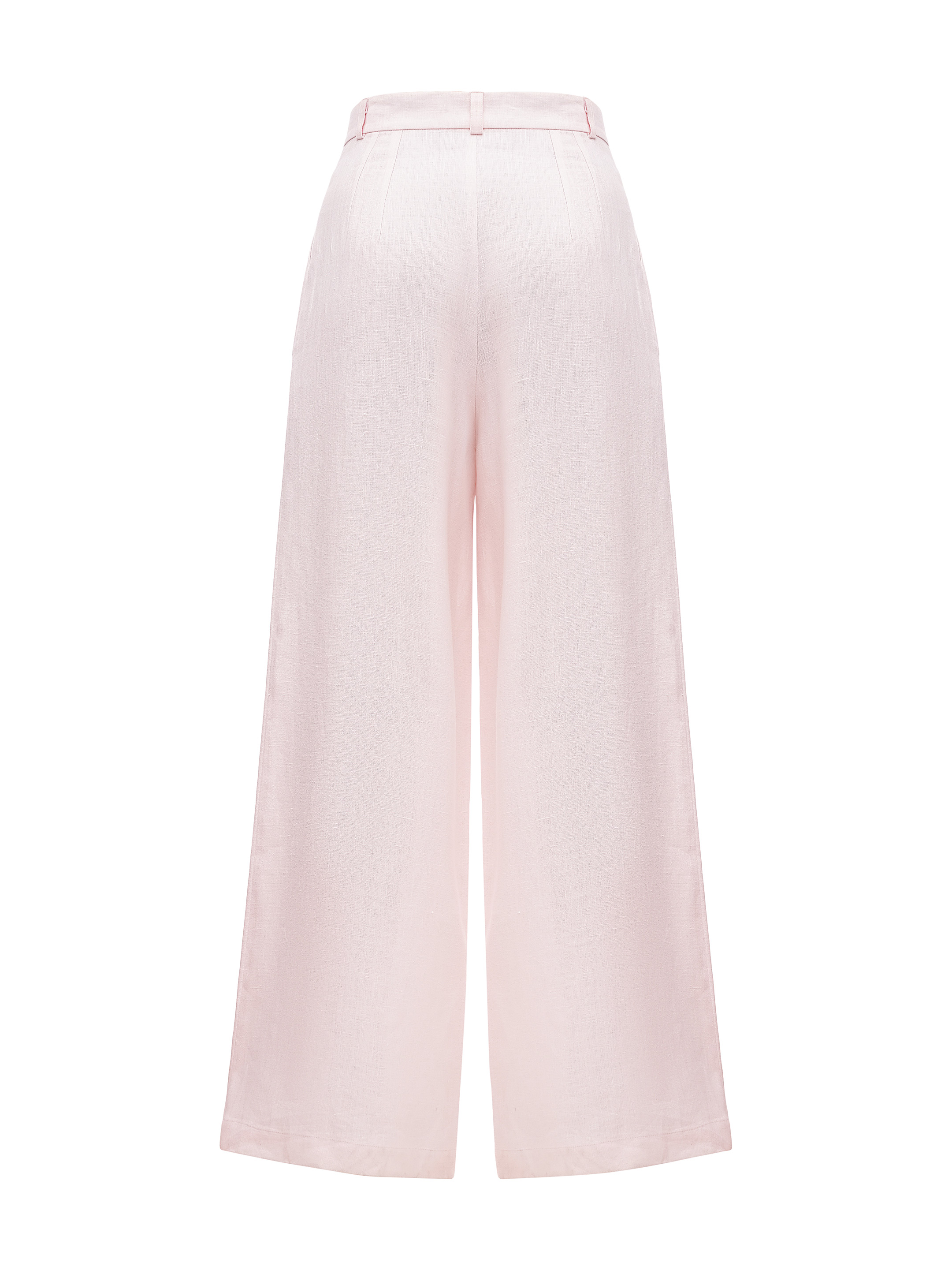 Light pink linen women's pants «Agrus» ціна