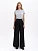 Black linen women's pants "Agrus"