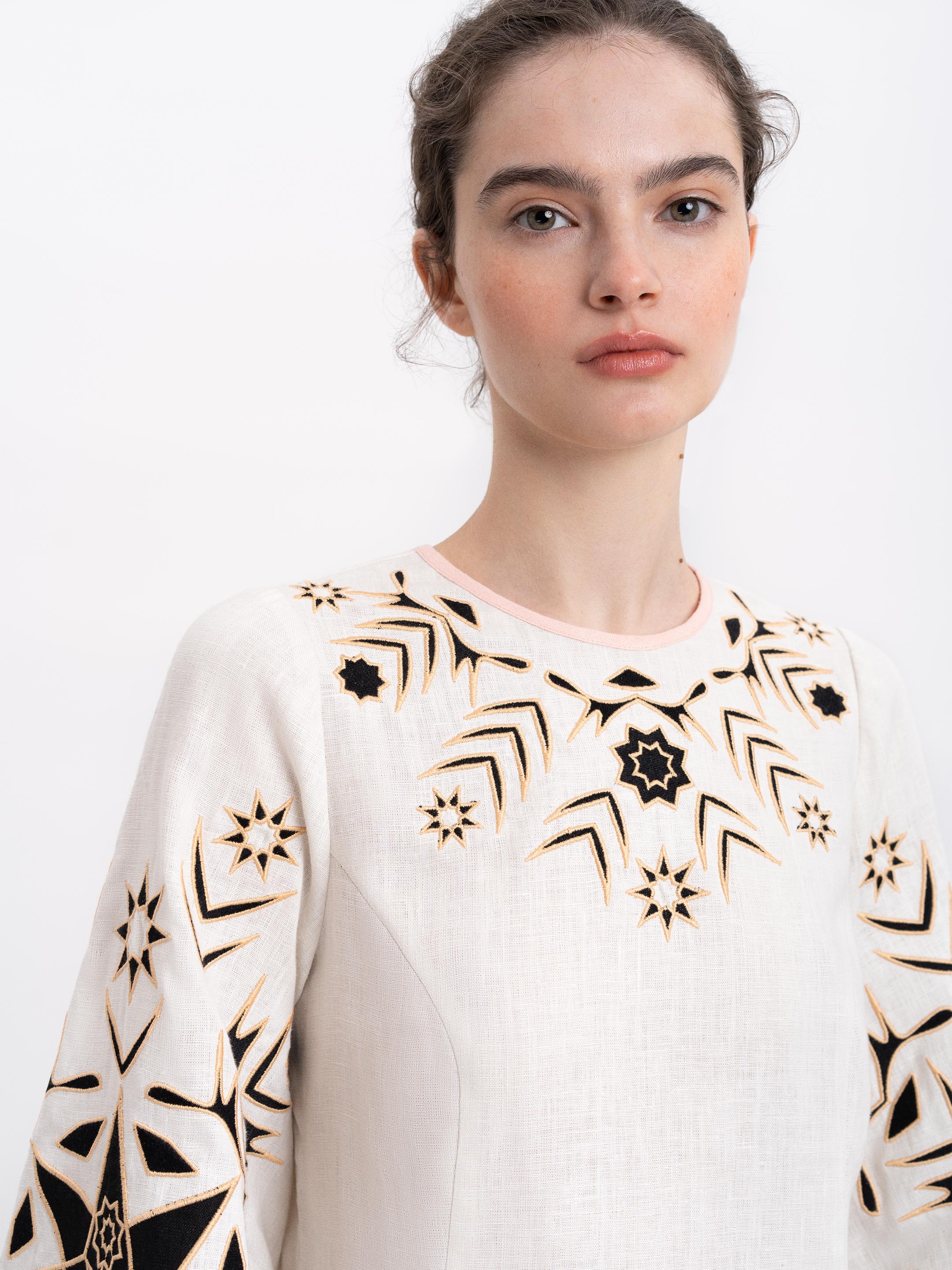 Women's embroidered shirt "Zirka" morning in Ukraine