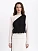 Asymmetric vest with black embroidery in tone "Osiayna"