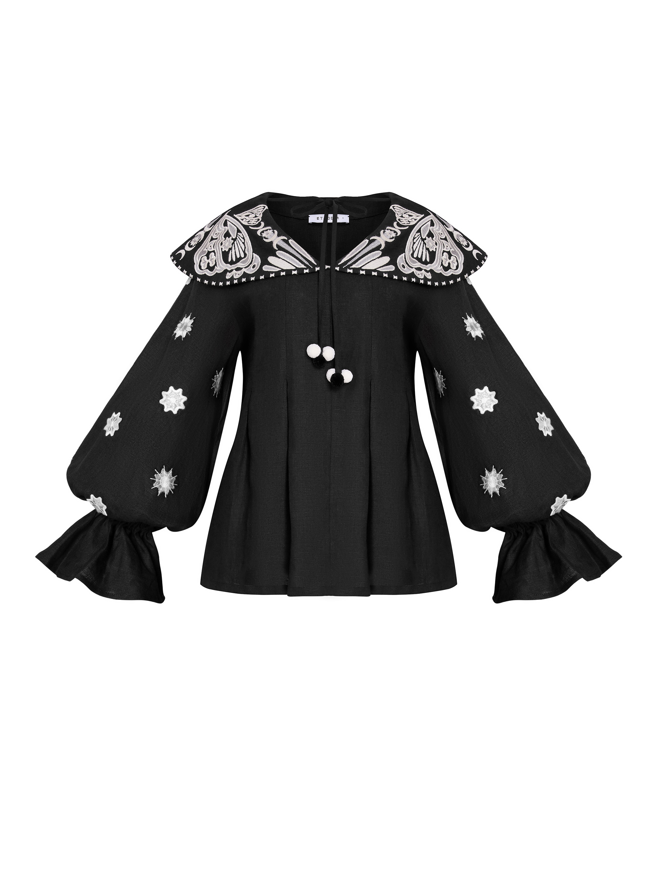 Black blouse "Butterfly" sizes