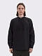 Men's shirt with black embroidery in tone "Khartiia"