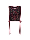 Linen embroidered vest with red ties Yaryna zhylet