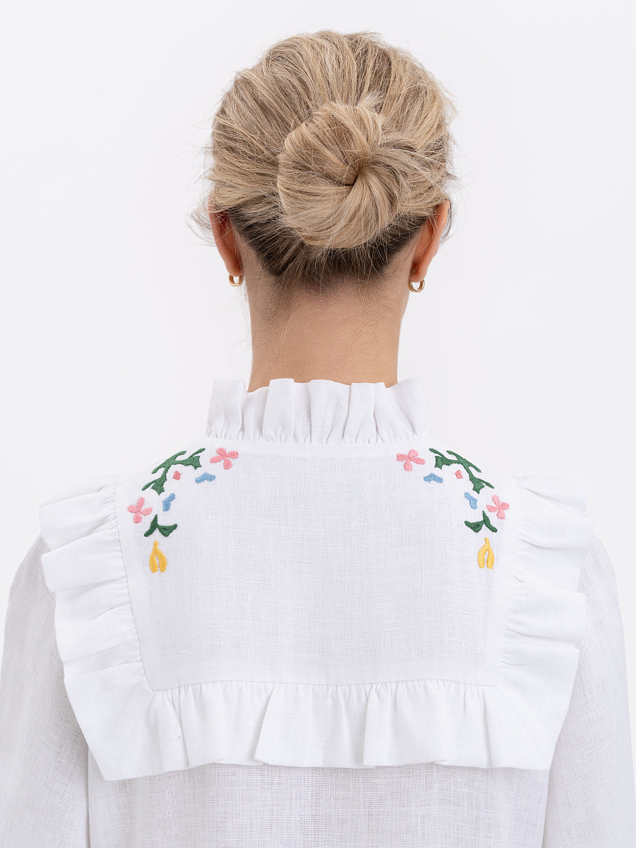Long white dress "Lastivka" [0]