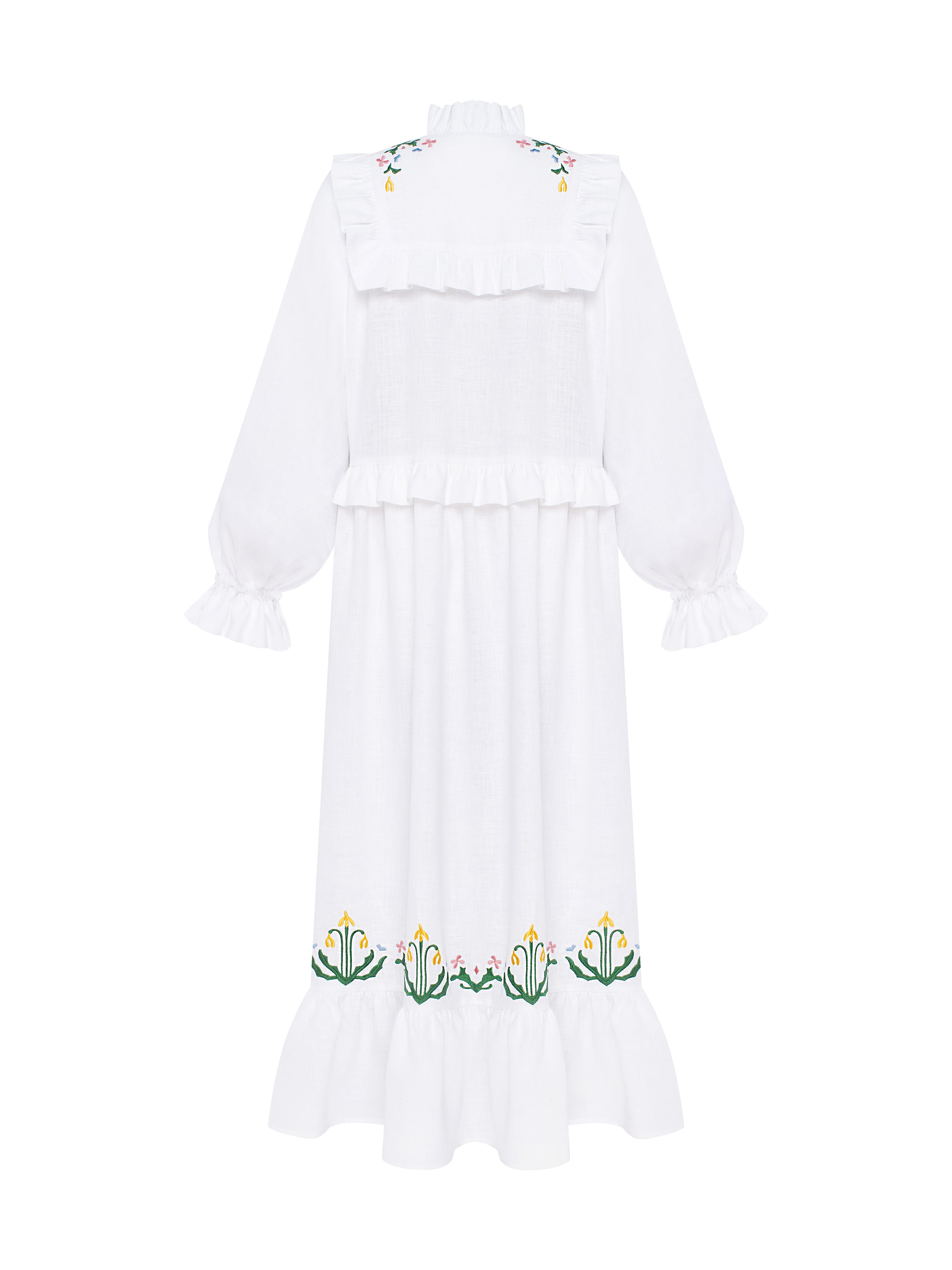 Long white dress "Lastivka" buy