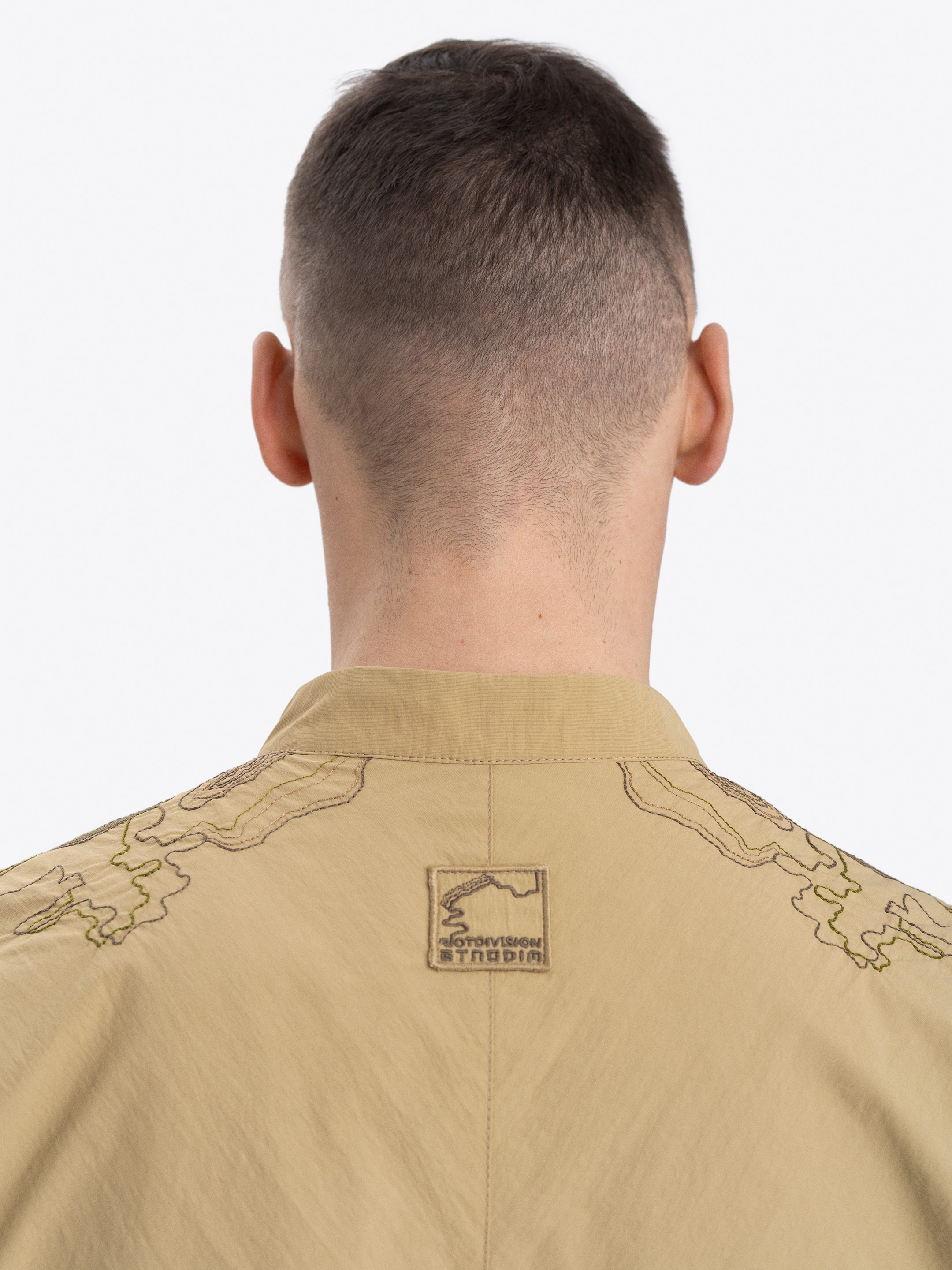 Men's sand shirt with embroidery ETND-RD-SAND-MALE photo