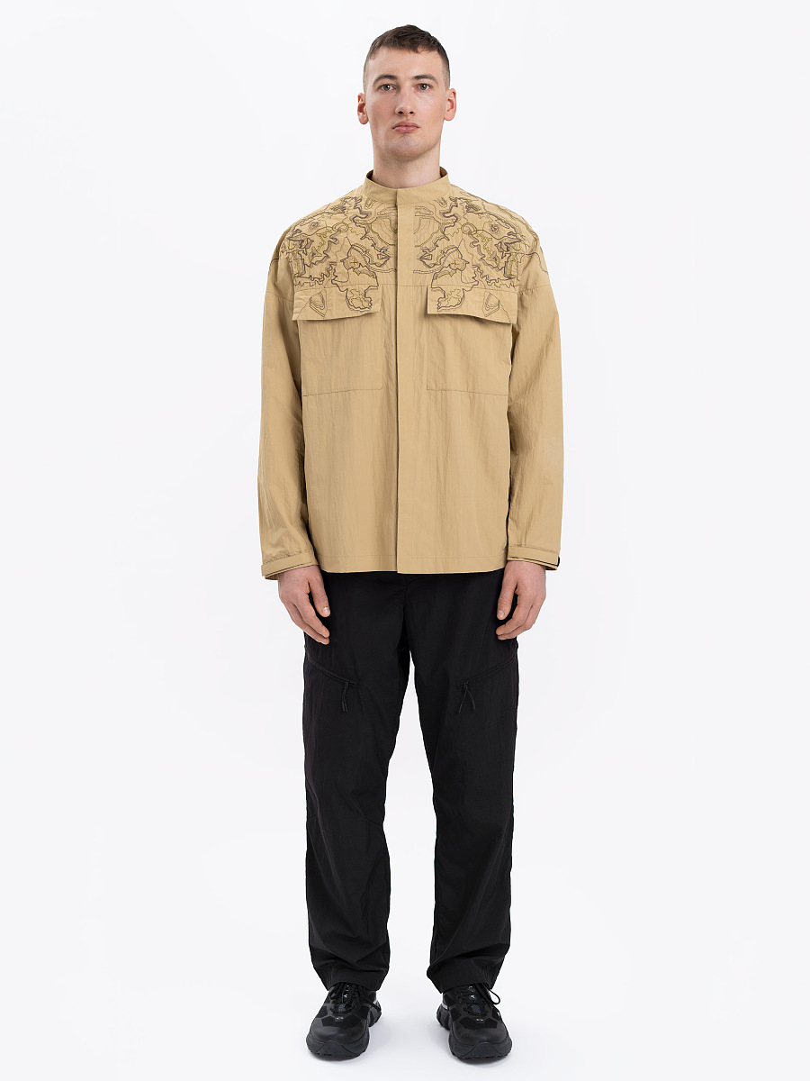 Men's sand shirt with embroidery ETND-RD-SAND-MALE [0]