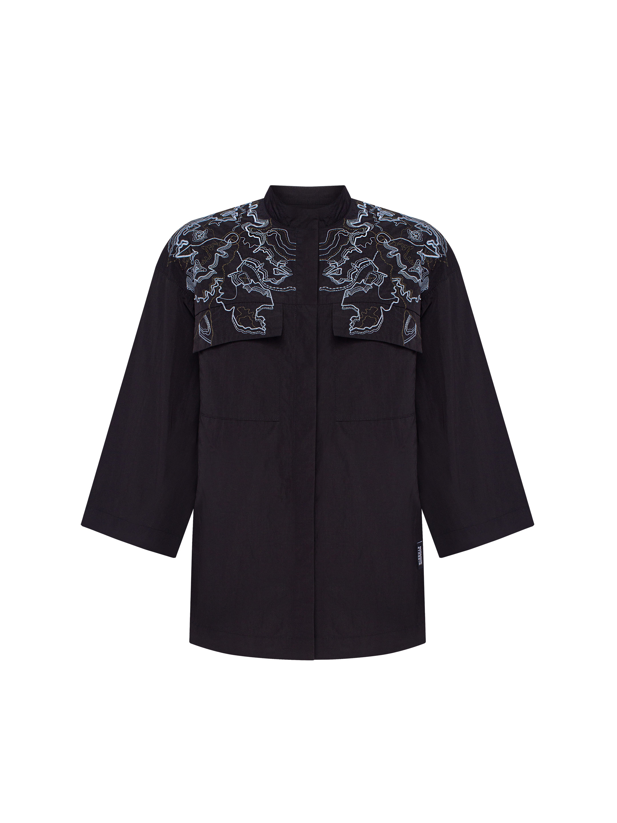 Women's black shirt with embroidery ETND-RD-DARK-FEMALE choose