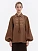 Brown shirt with matching embroidery "Polysk"