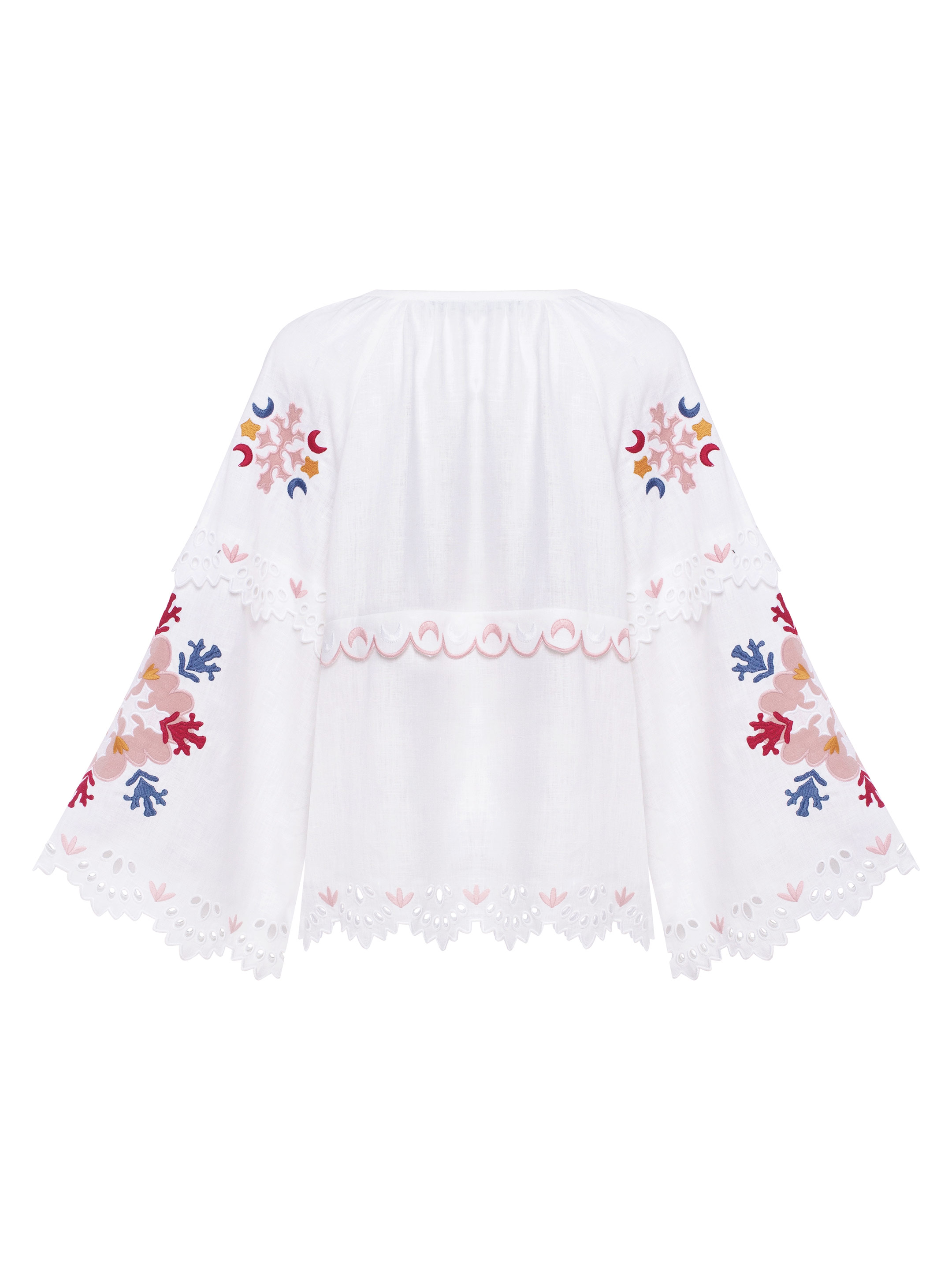 White embroidered linen blouse "Horytsvit" sizes