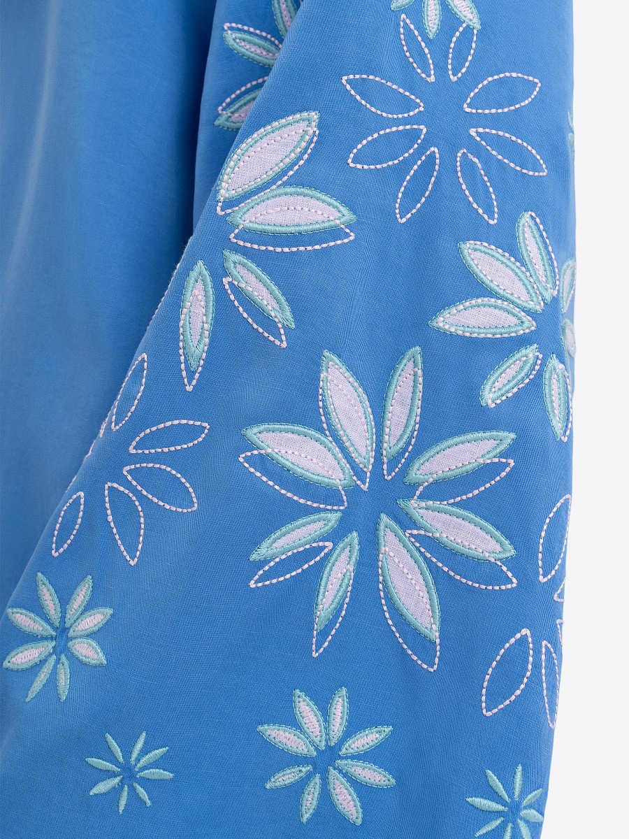 Blue‑coloured lightweight shirt  “Voloshka” [0]
