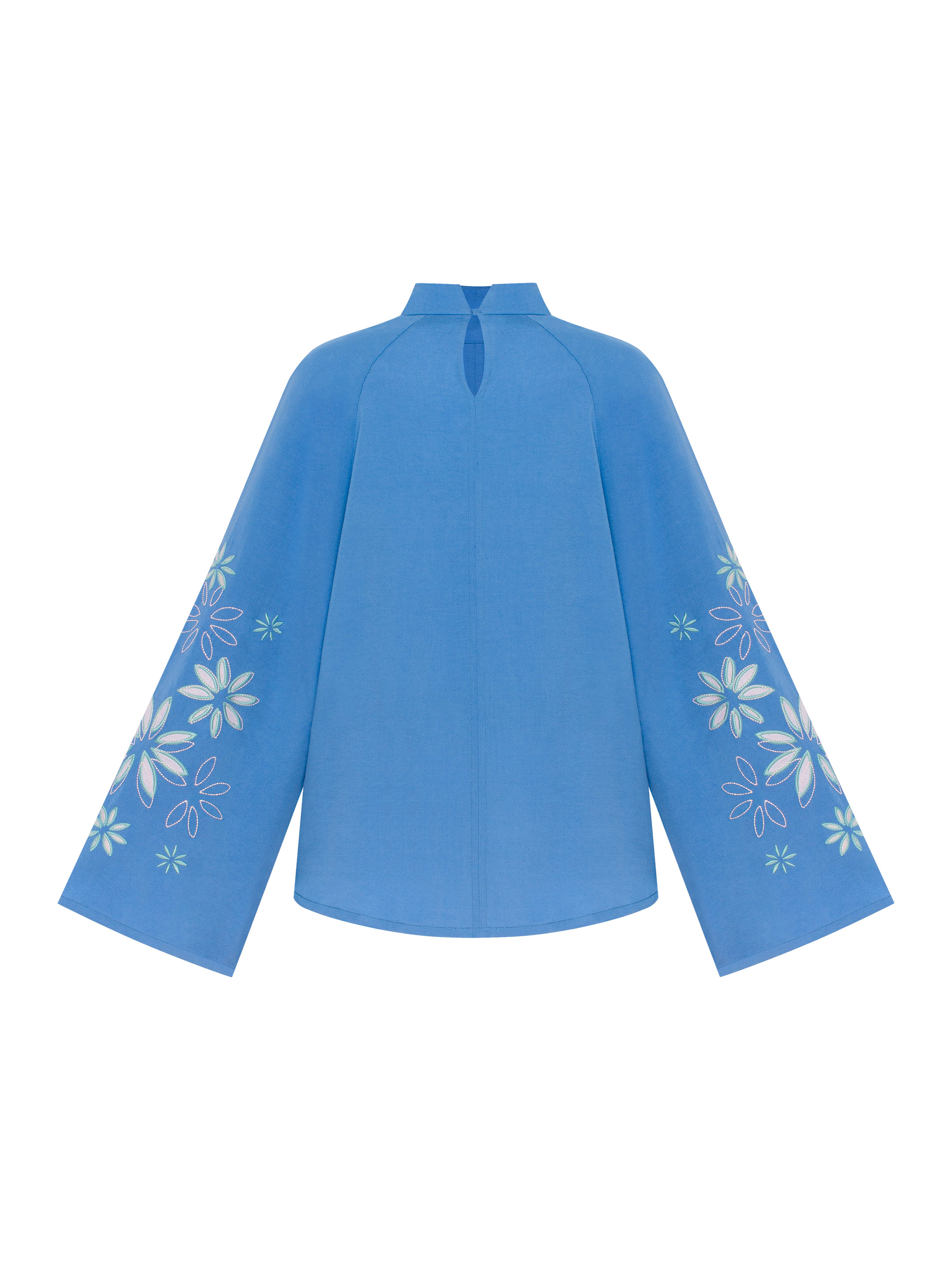 Blue‑coloured lightweight shirt  “Voloshka” sizes