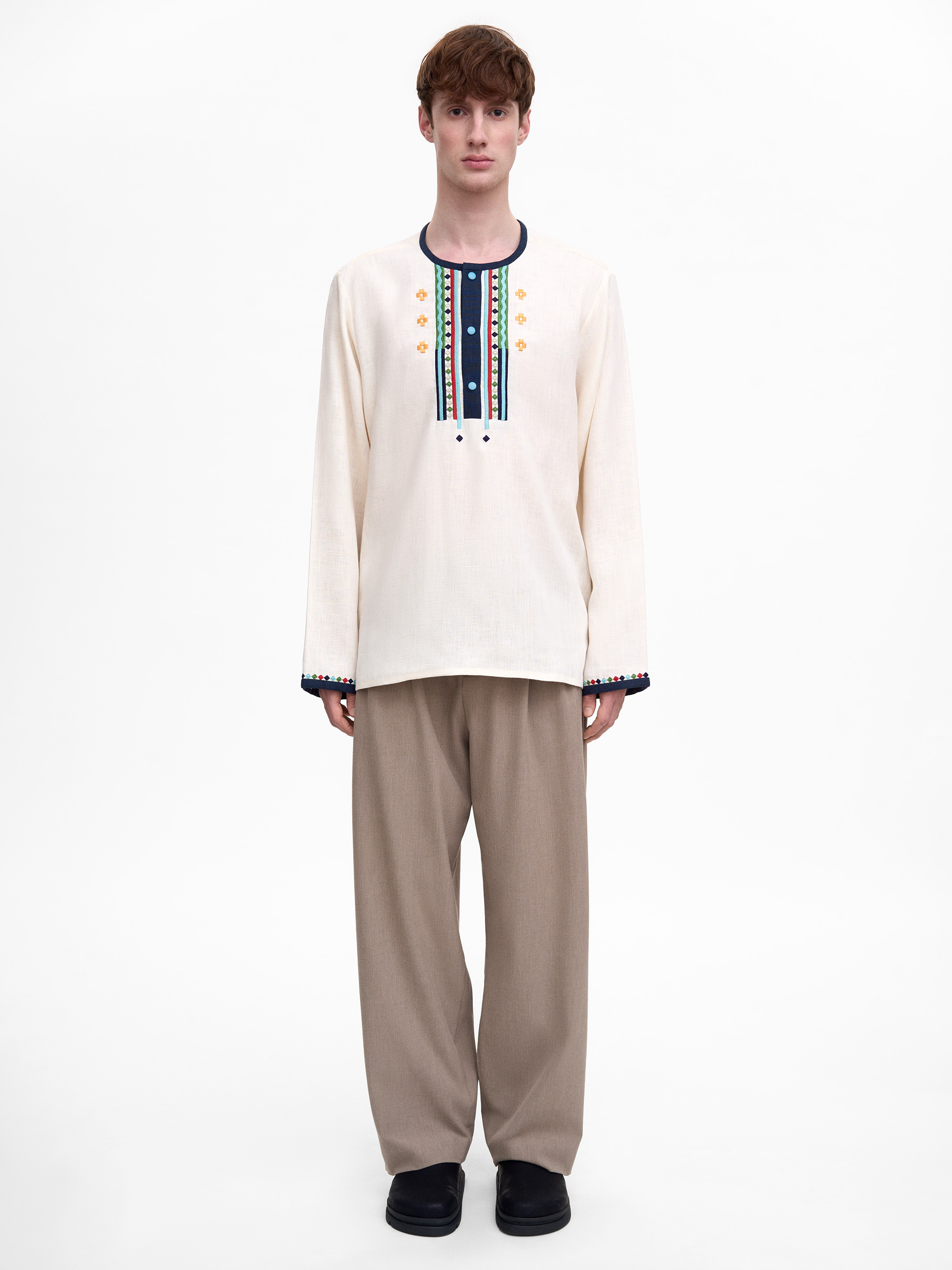 Men’s embroidered shirt  “Spektr” photo