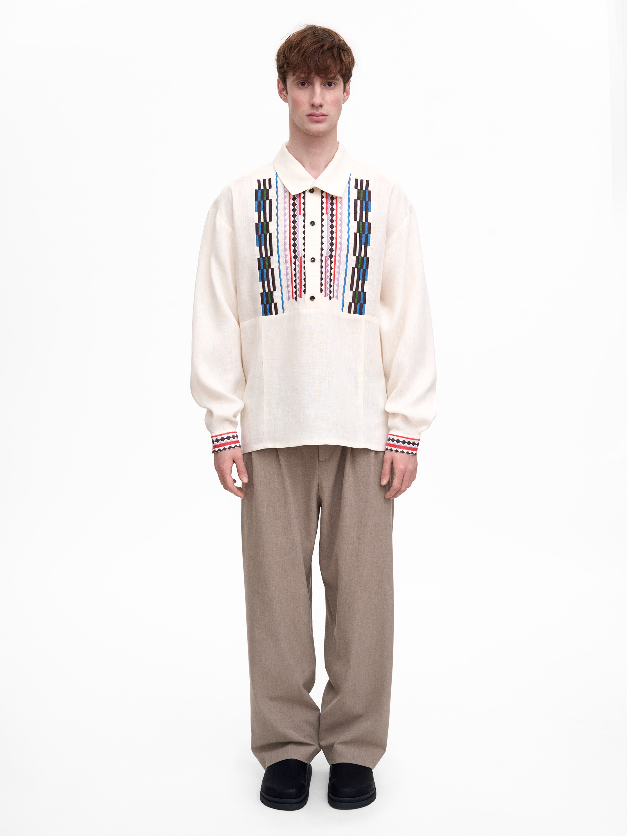 Men’s embroidered shirt  “Deren” cheap