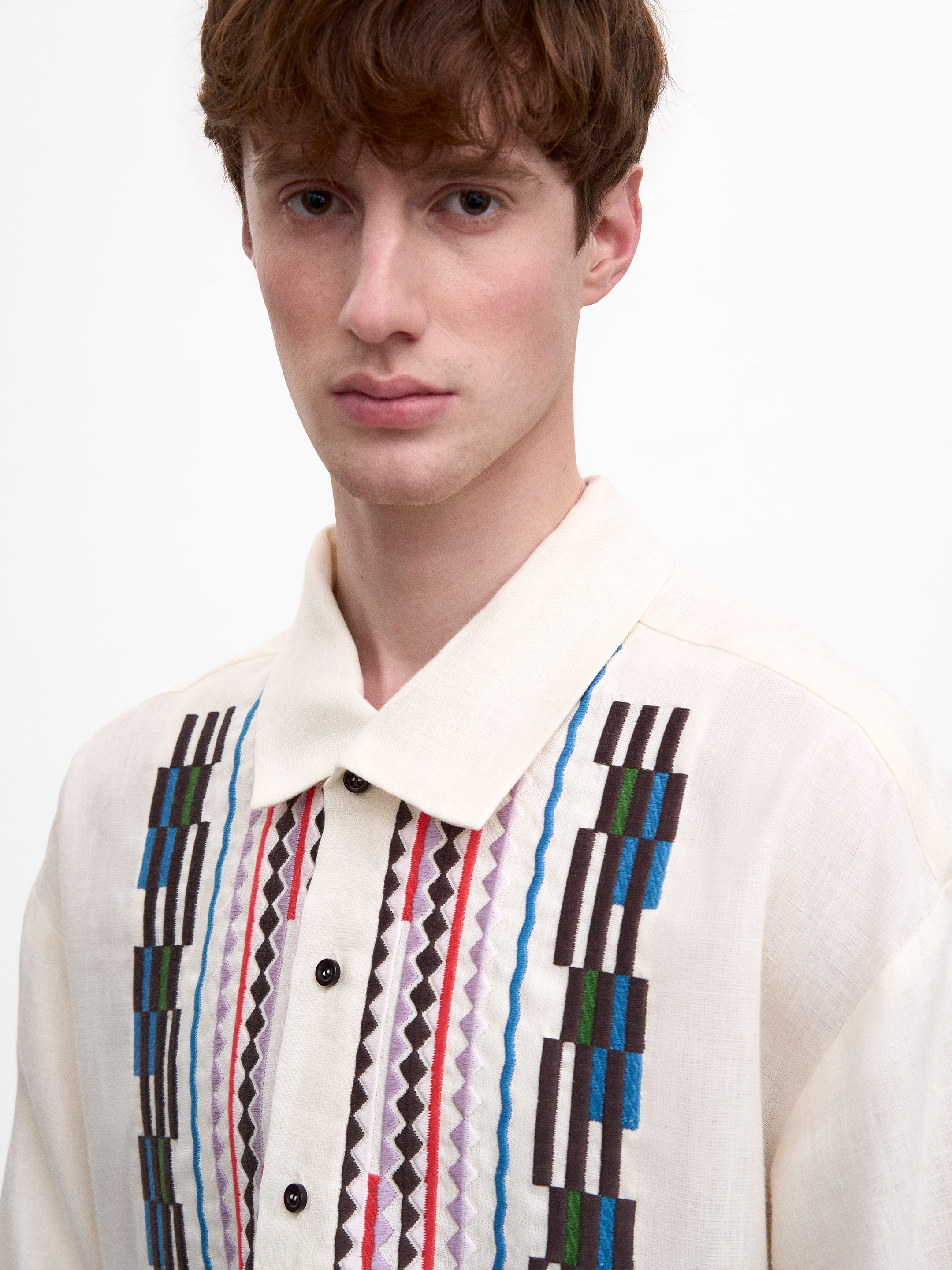 Men’s embroidered shirt  “Deren” photo