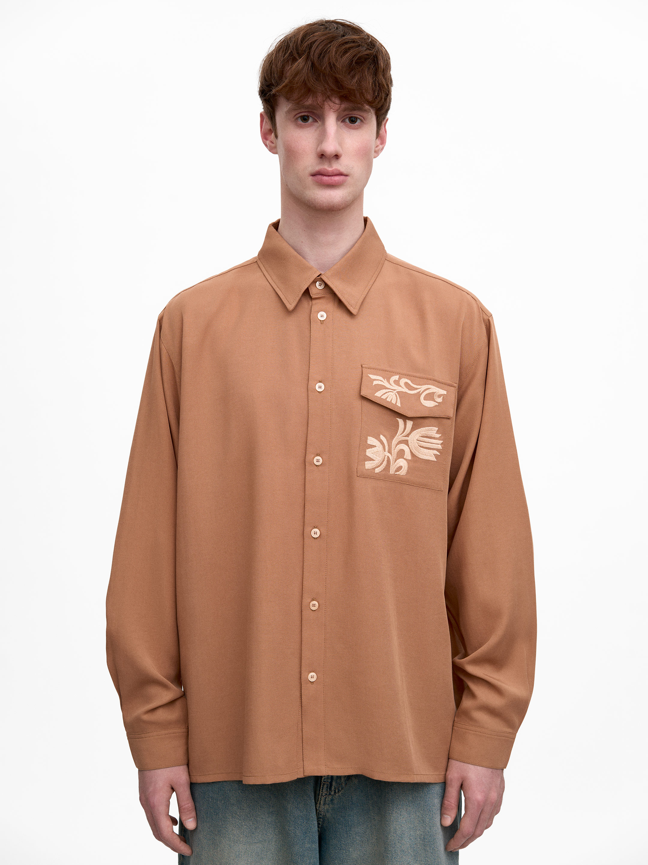 Light Embroidered Shirt "Khvylia sandy" Buy
