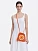 Orange drawstring bag “Peliustka”