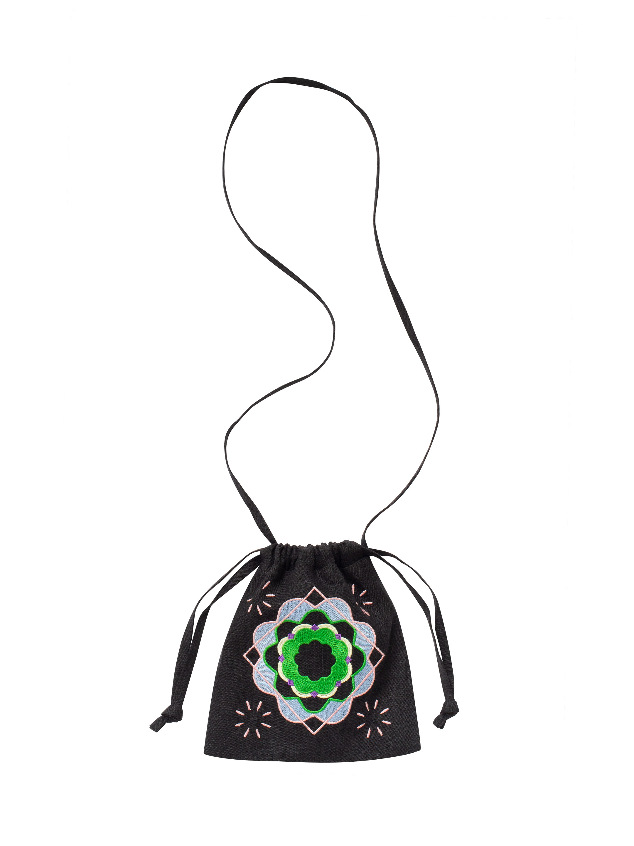 Dark drawstring bag “Pelyustka” photo