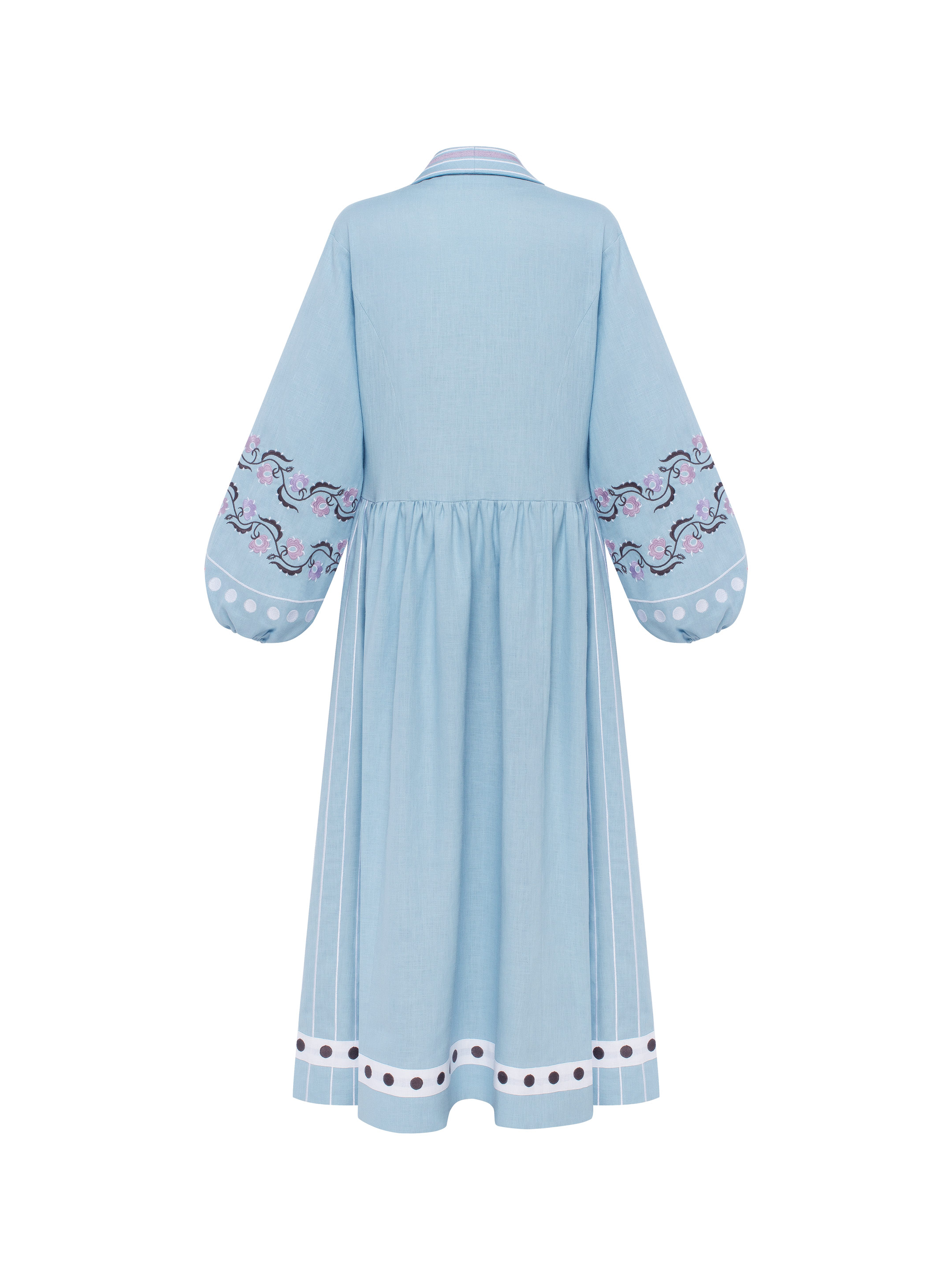 Long dress in light blue "Adaviie" sizes