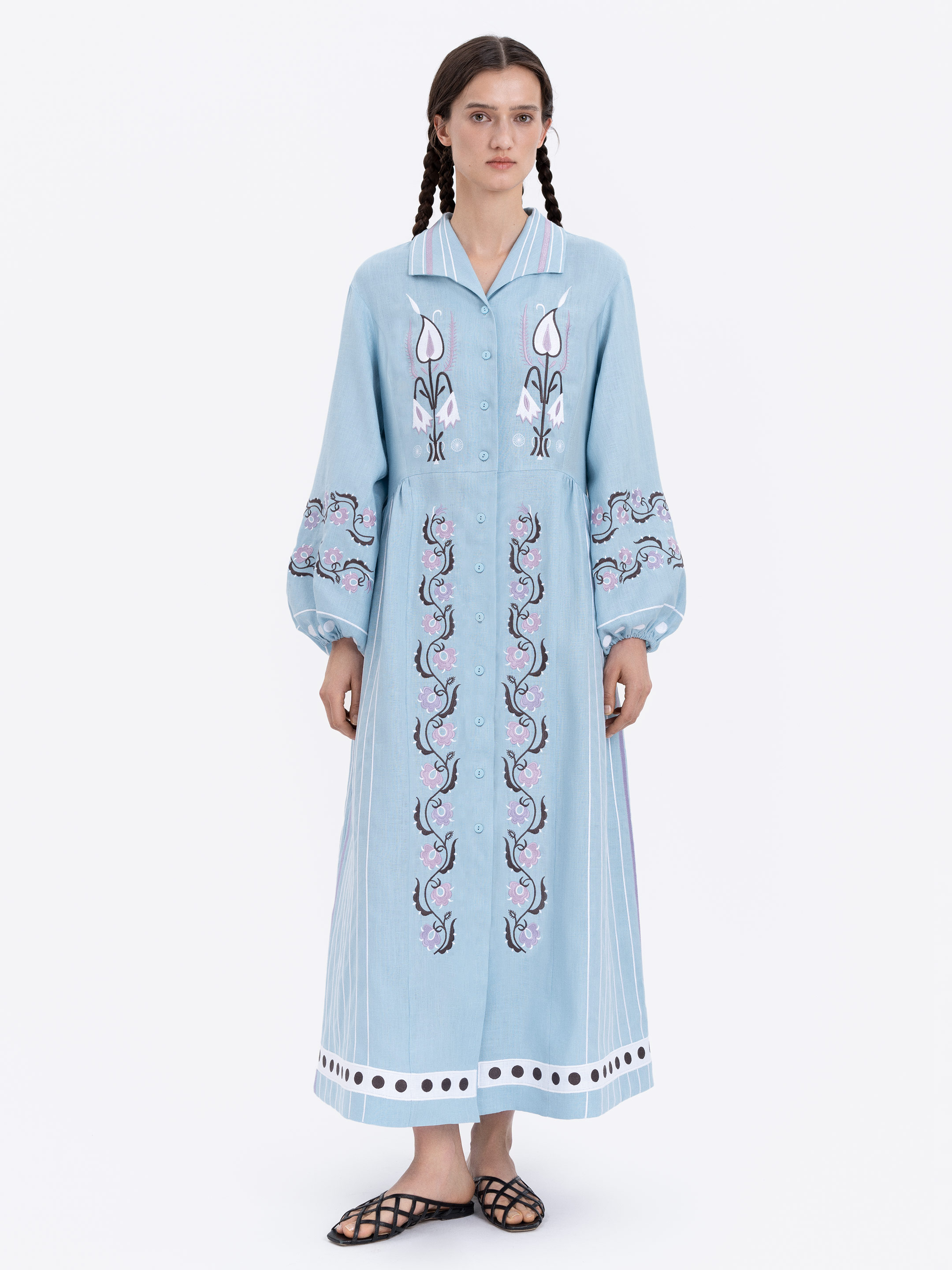 Long dress in light blue "Adaviie" Buy