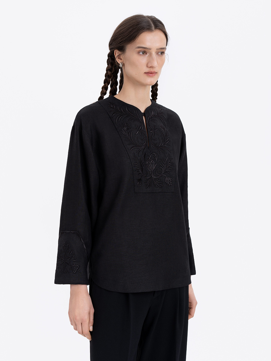Linen embroidered shirt "Ornamenty Lesi" [0]