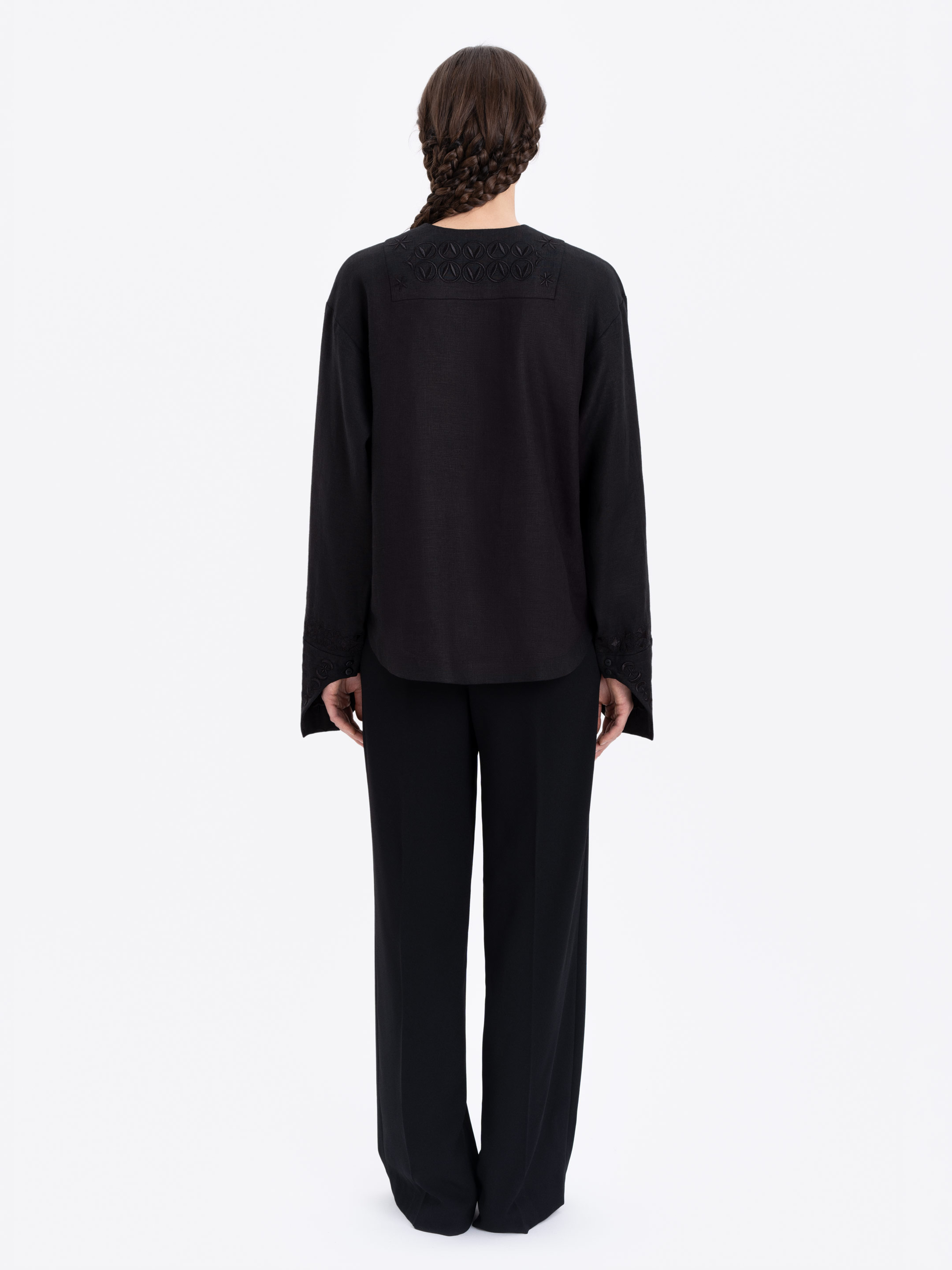 Lightweight women's shirt "Lesya’s Ornaments" fitting
