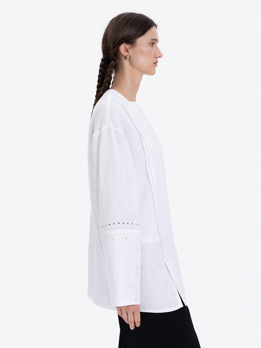 Linen embroidered shirt "Fontan sliz" [0]