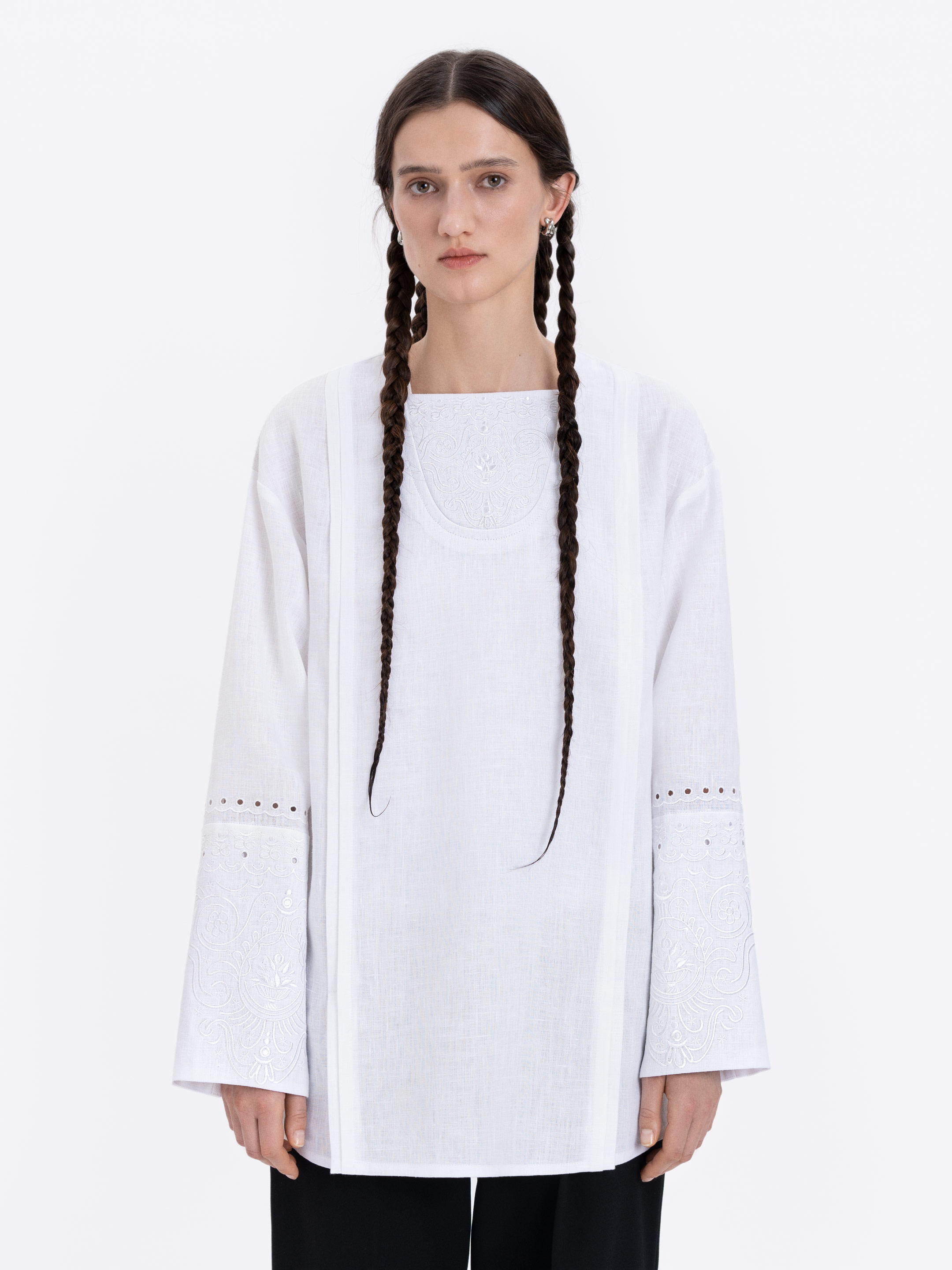 Linen embroidered shirt "Fontan sliz" Buy