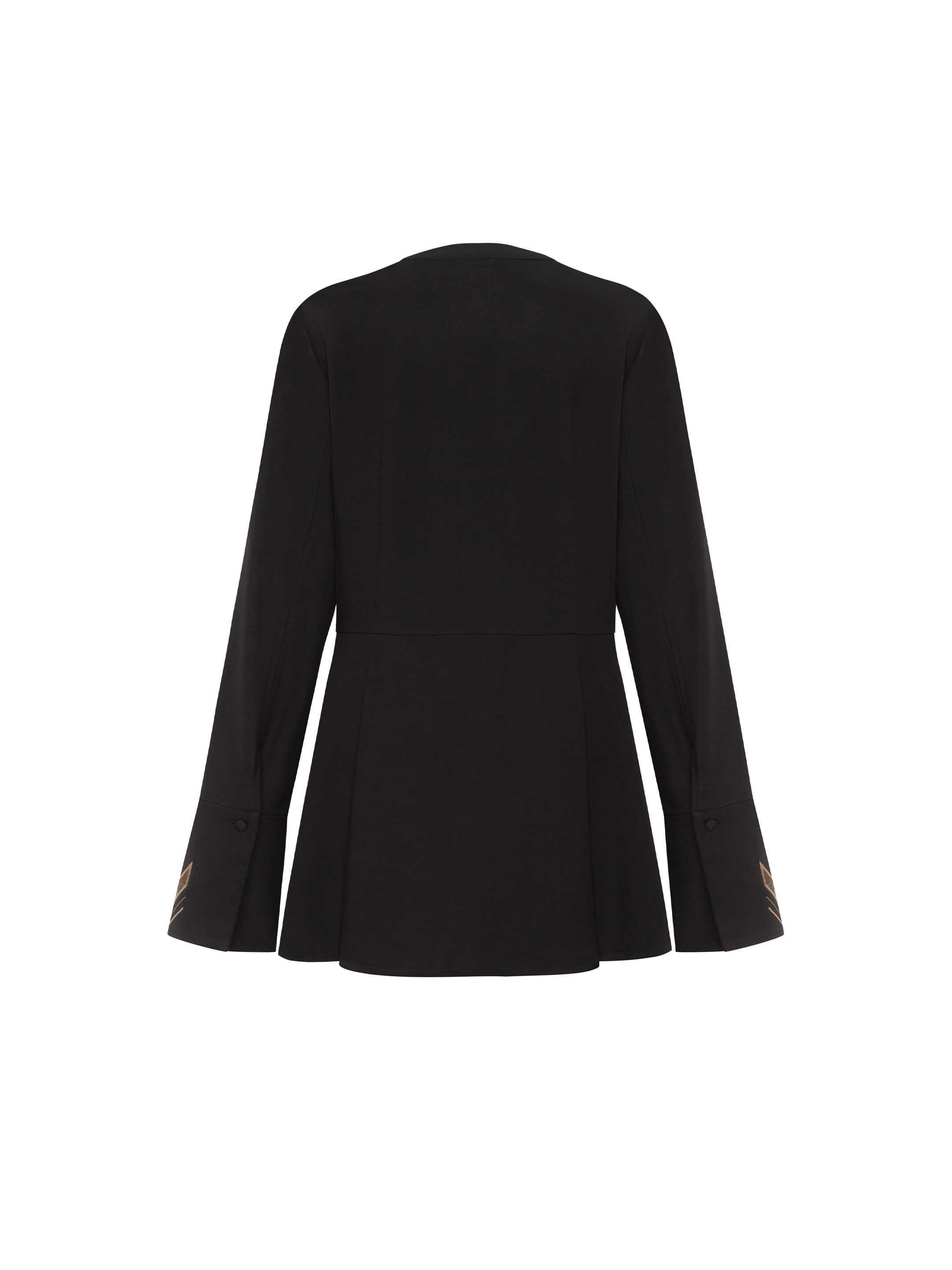 Dark embroidered shirt "Nyva temna" fitting
