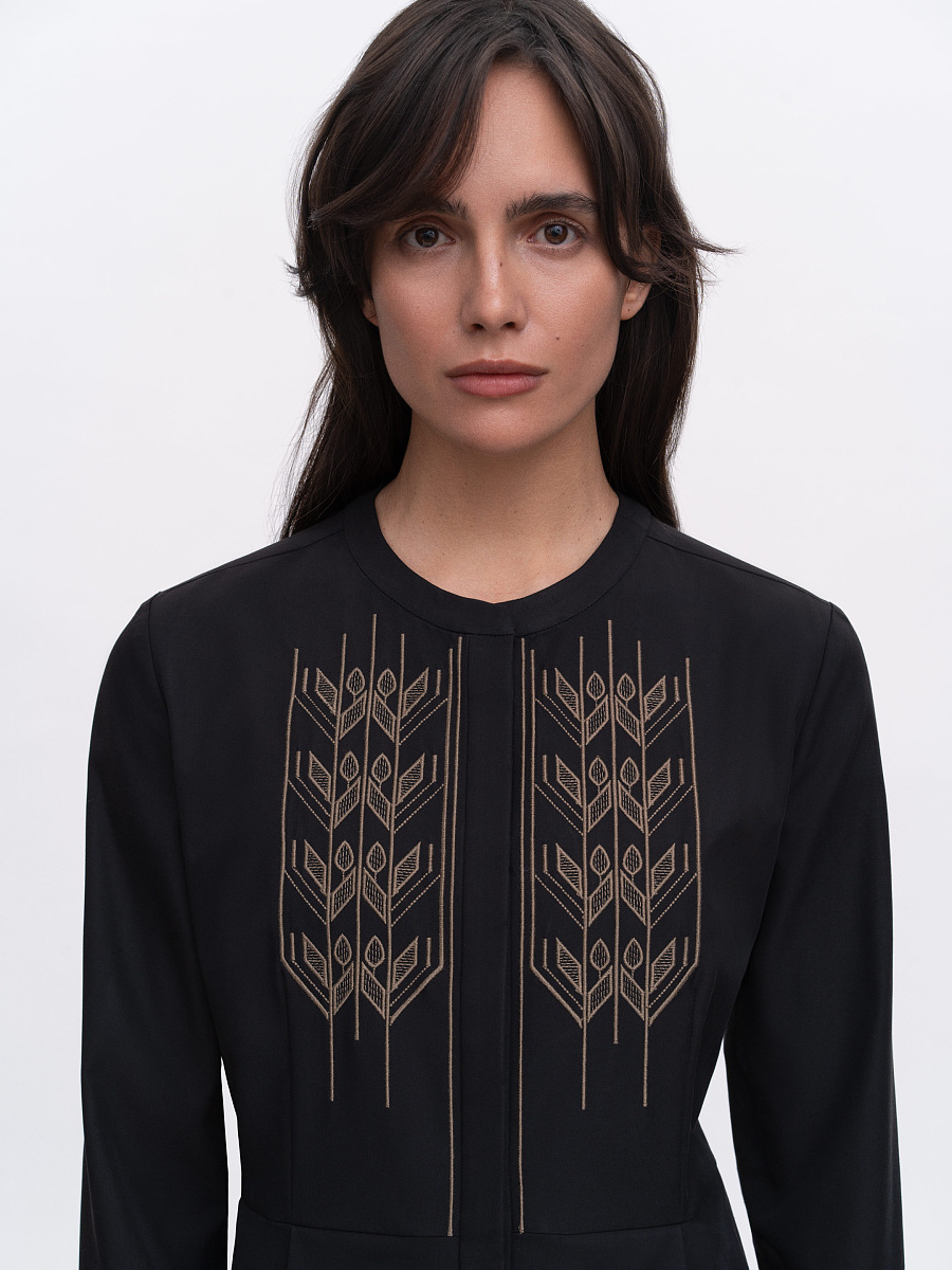 Dark embroidered shirt "Nyva temna" [0]