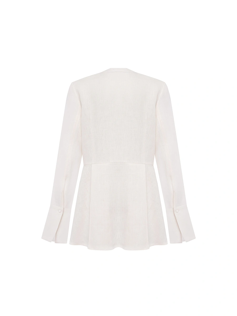 Dark embroidered shirt "Nyva temna" — White