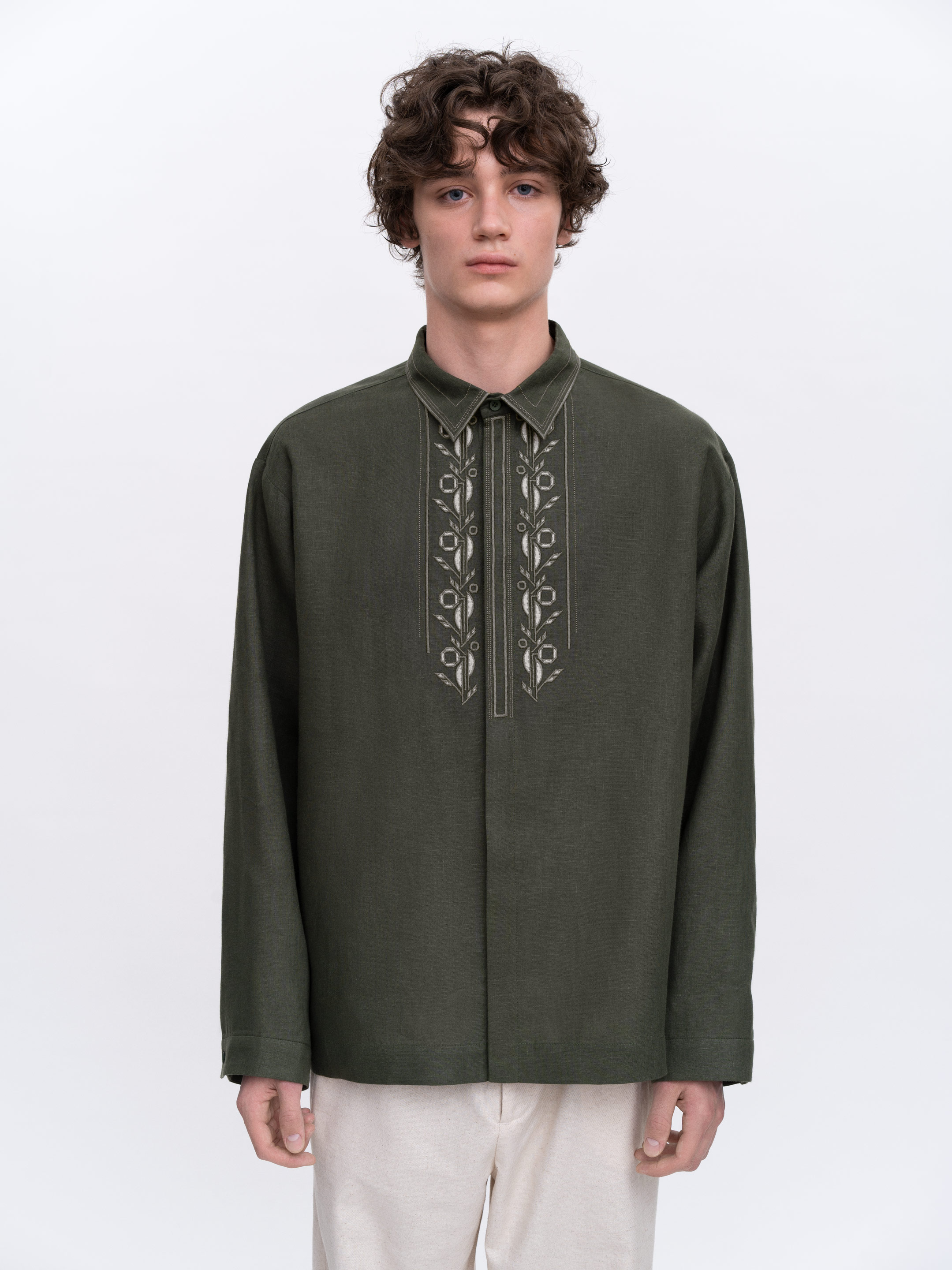 Men’s embroidered shirt  “Grove” Buy