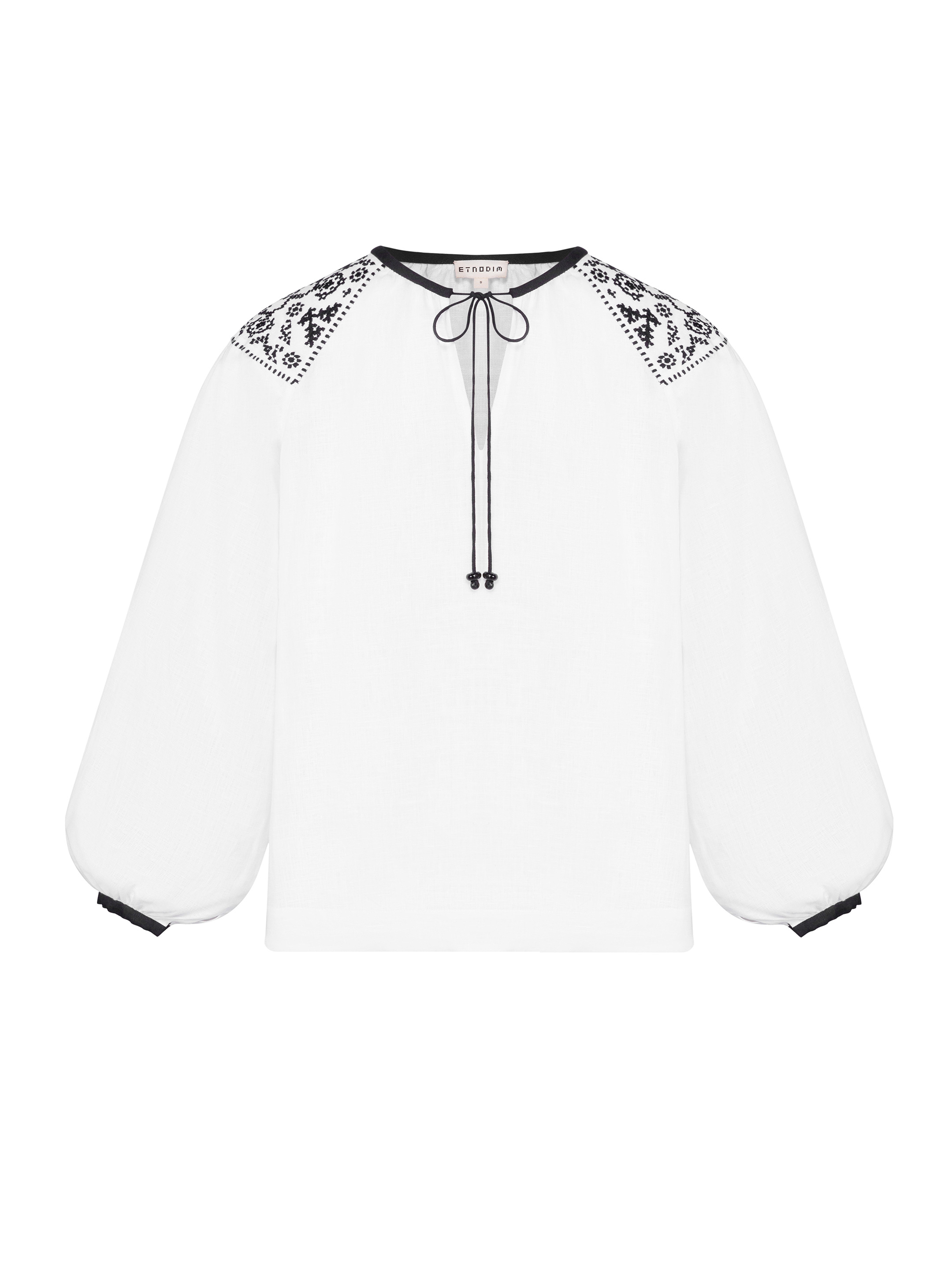Embroidered shirt "Izola" white sizes