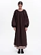 Brown embroidered dress "Velina" [0]