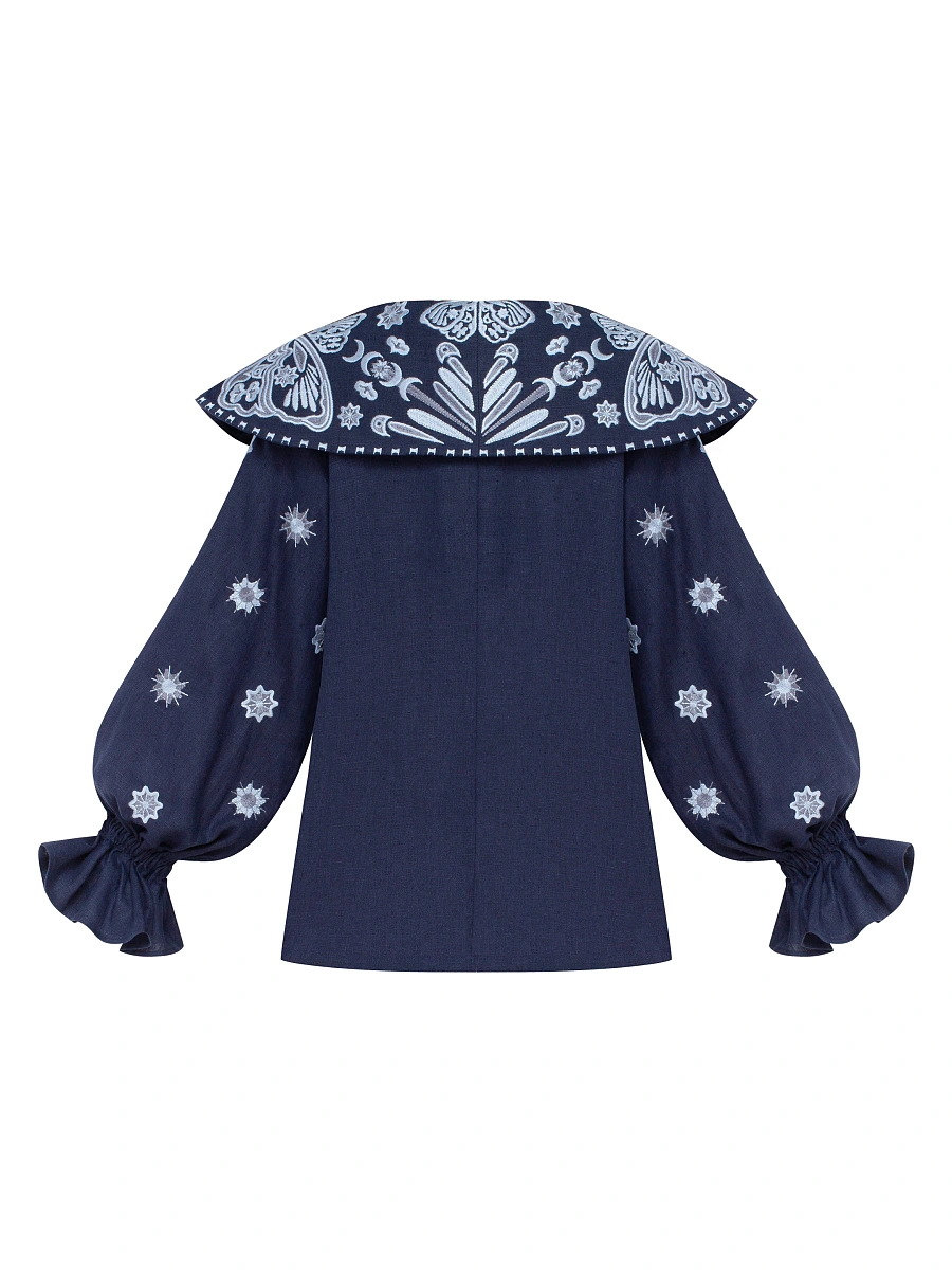 Black blouse "Lehit" — Blue